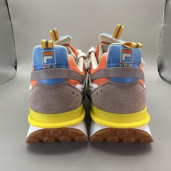 FILA Sandenal Shoes Mens Size 11 Multicolor Orange Blue Chunky Sneakers Gum Sole - Picture 7 of 10